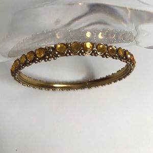 Amber Stones Bangle Bracelet